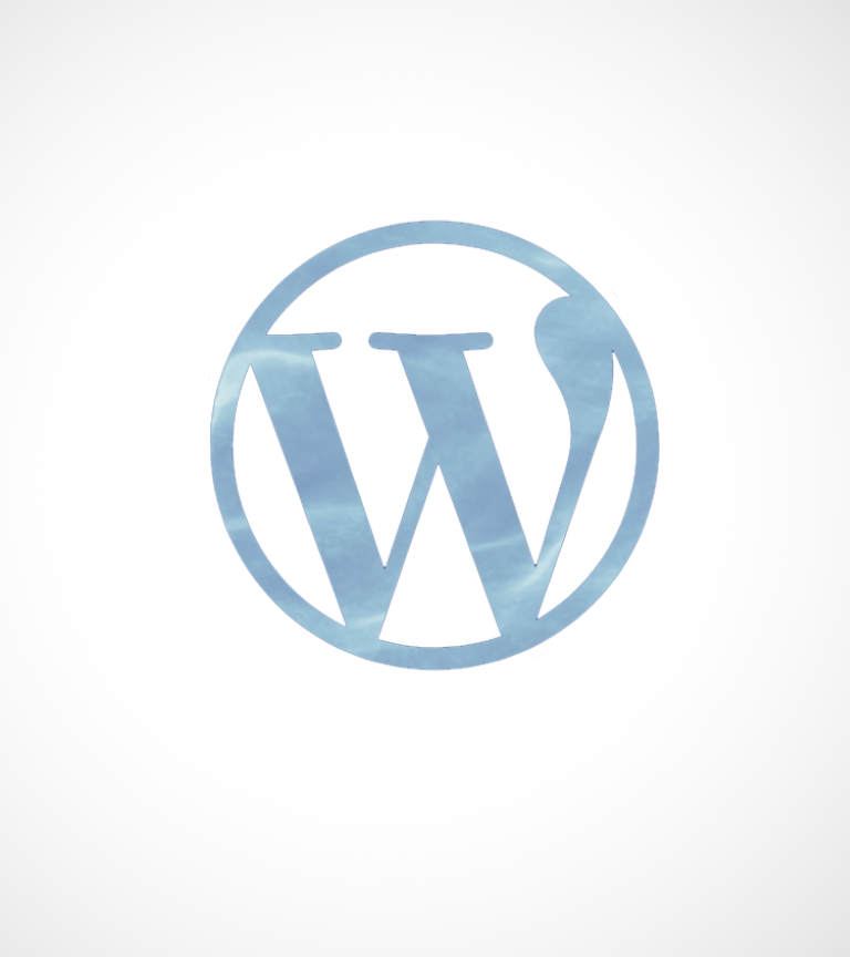 blue wordpress logo